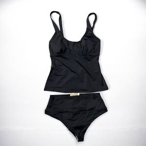 🌻NEW w.tags prAna Mallorca Black Tankini + Black Aurelia Bottoms Set XS (1)
